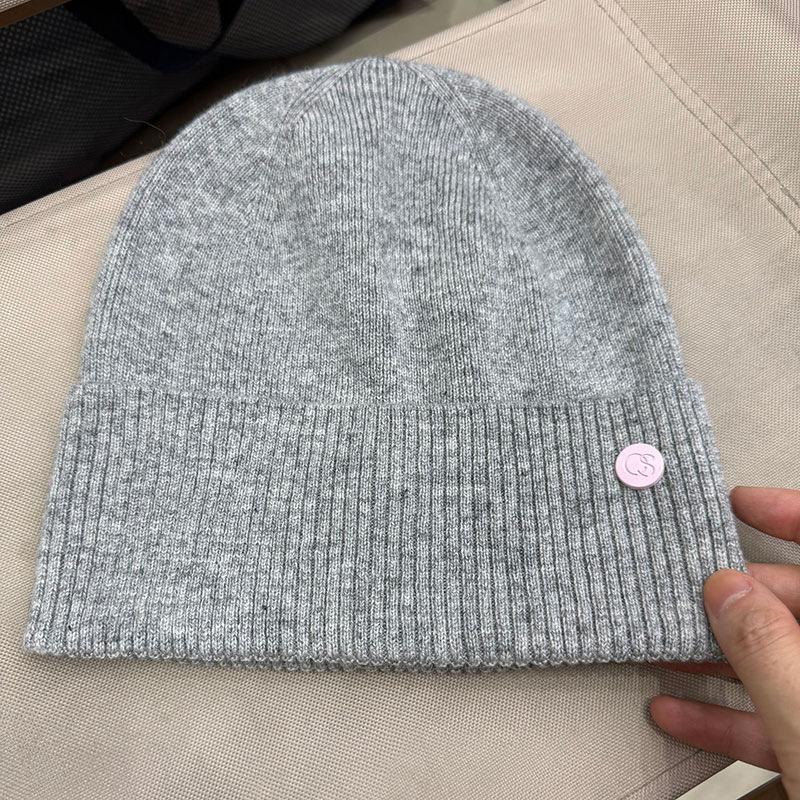 High version rabbit fur knitted wool hat women's autumn and winter thin bag head warm ear protection face small pile cold hat