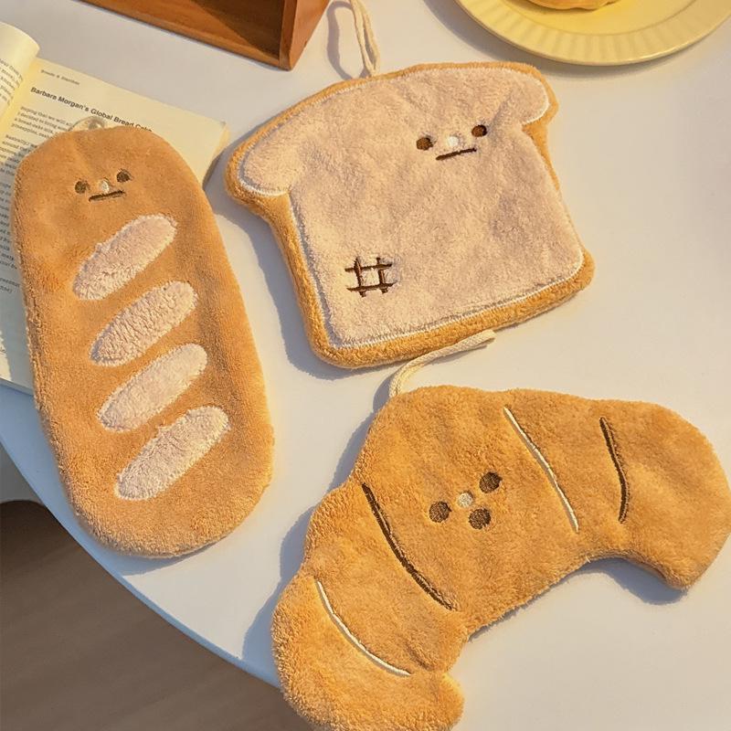 Cartoon Cute Lint-Free Absorbent Hanging Kitchen & Bathroom Hand Towel