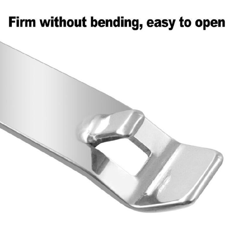 20pcs Stainless Steel Miniature Bottle Openers Safe Rounded Edges for Comfortable Grip Efficient Opening Device