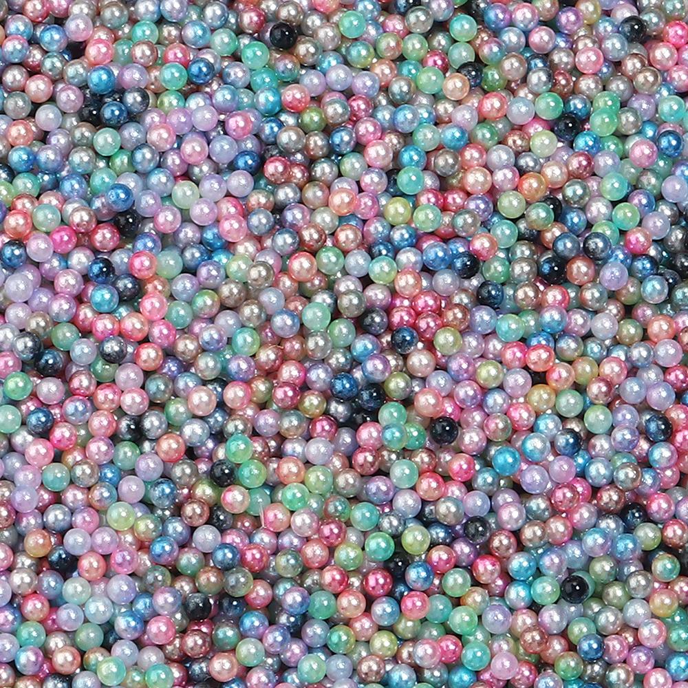 

50-500pcs 3/4/5/6/8/10/12mm ABS No Hole Imitation Pearl Beads Colorful Round Loose Spacer Beads For DIY Jewelry Making Supplies