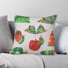 Very Hungry Caterpillar Pillowcase Polyester Linen Velvet Printed Zip Decorative Pillow Case Room Cushion Cover X