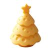 Desktop Aesthetic Figurine 3D Printed Cheese Christmas Tree Ornament, Creative with PLA Material Arts Crafts Star Topper, Cute Xmas Ornaments for Home
