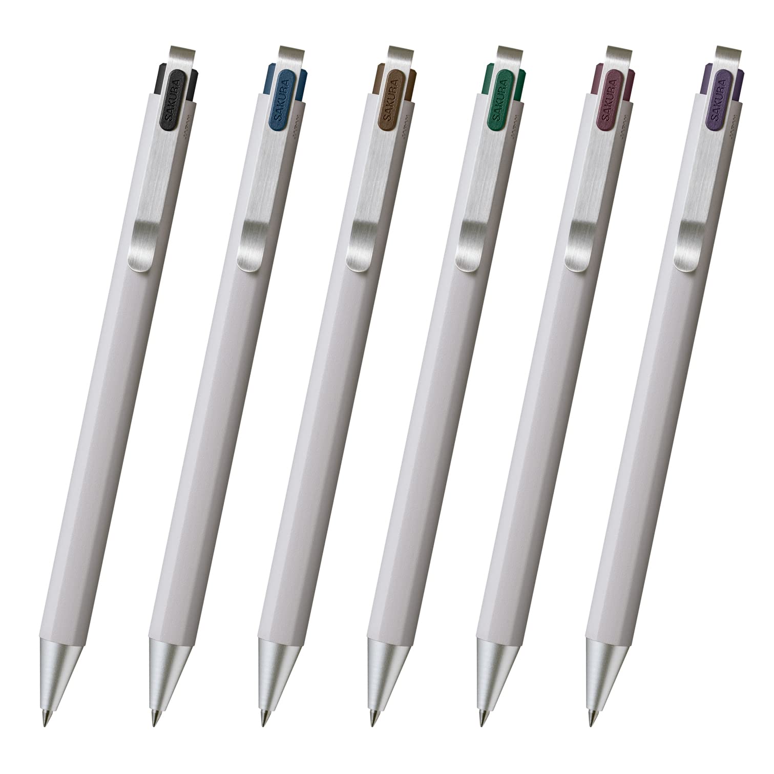 

Sakura Gel Ink Ballpoint Ballsign Cray-Pas Pen, iD, 6-Color Set, 0.4mm, GBR204-6