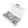 90Pcs M3 M4 M5 M6 M8 Carbon Steel T-Nuts Four Pronged Tee Nut Assortment Kit Set