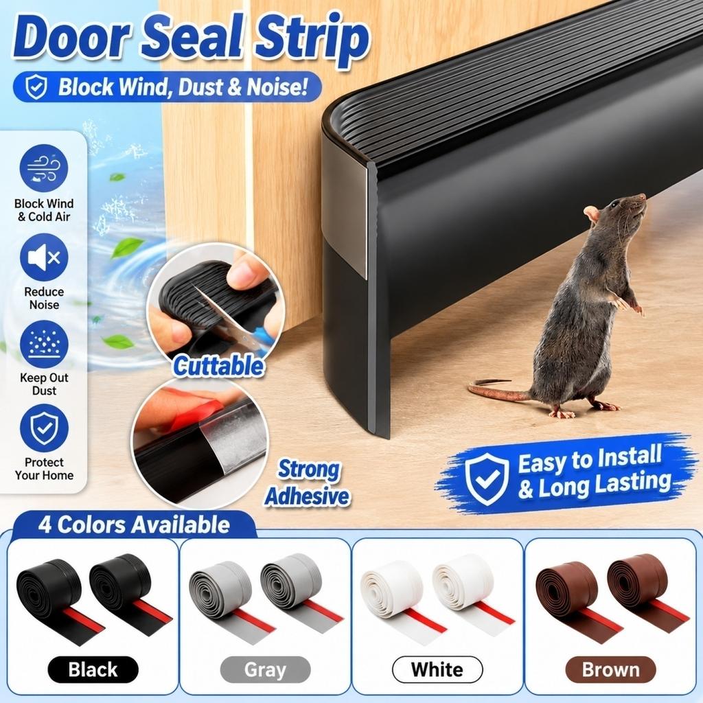 Door Window Draft Stopper Weather Stripping Seal Tape Self Adhesive Foam Strip 3 6cm Width 100cm Length Cut to Size for Home Insulation