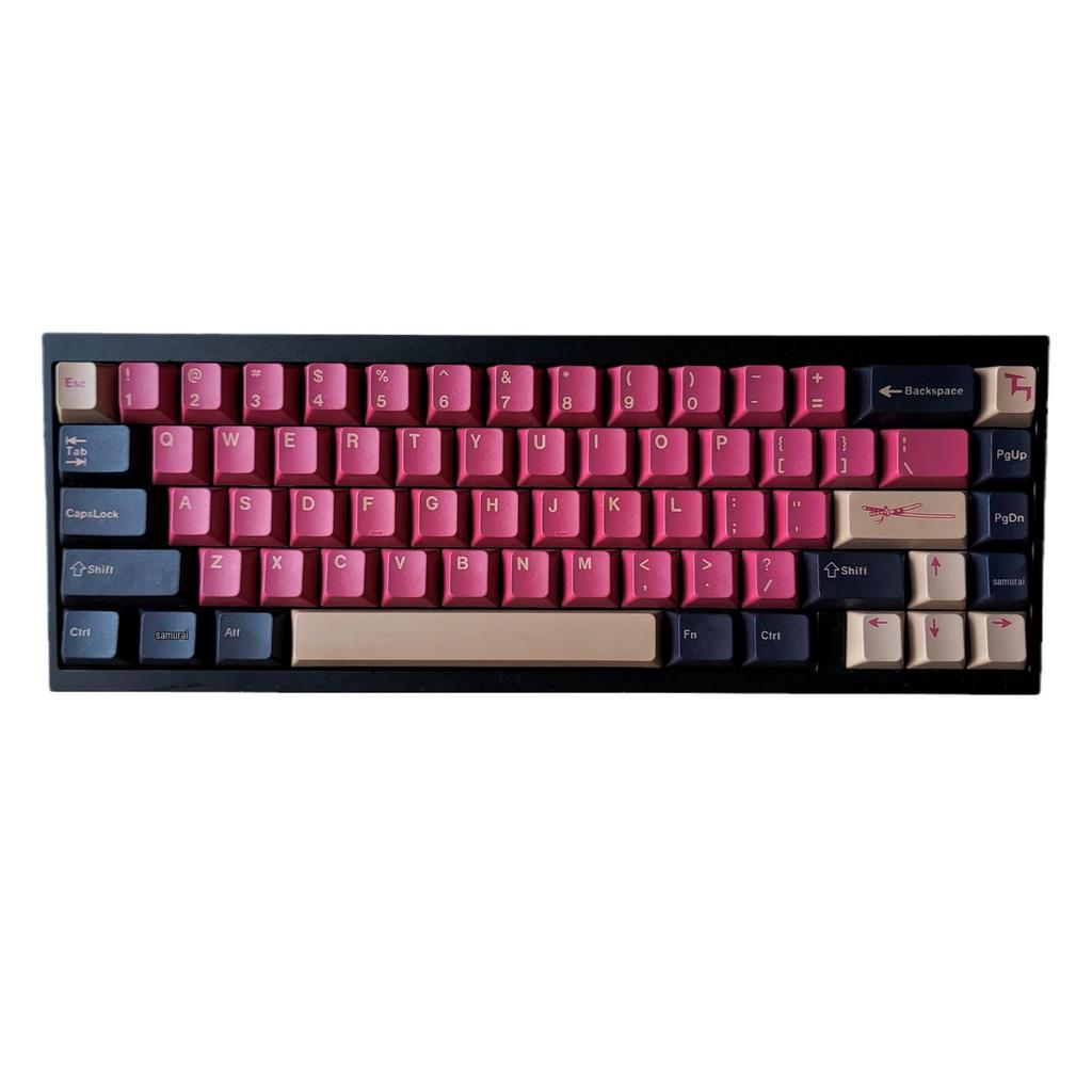 Original Red Samurai PBT Dye-Sublimated Keycaps: Cangjie, Arabic, Korean, German, French, Russian, Minority Languages