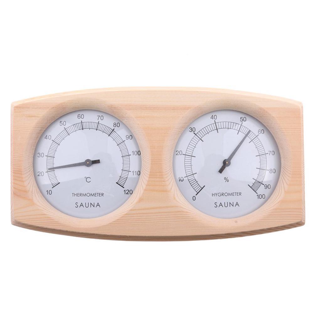 ALLE LEVEN -3 WINKEL 2 In 1 Mechanische Saunaruimte Water Houten Thermometer Hygrometer Buitenkas Temperatuur Hygrometer
