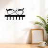 Modern Wall Mounted Key Holder and Shelf with Hooks for Keys Coats Hats Storage Entryway Living Room Decor Space Saving Metal Rack