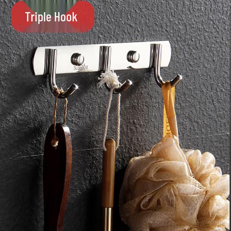 Homeglen 304 Stainless Steel Adhesive Wall Hooks