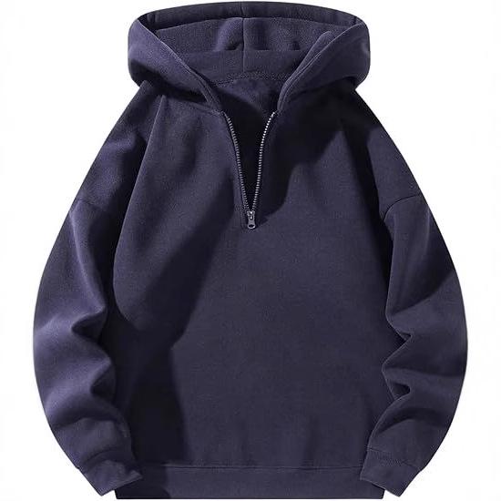 2026 American Casual Zip-Up Hoodie - Loose Sports Sweatshirt for Autumn/Winter European & American Streetwear