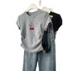 Summer Popular Short-sleeved Cotton Loose Fit Large Size Slim-fitting T-shirt For Women