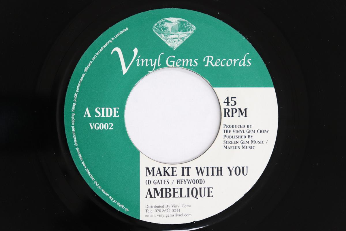 

7inch Record AMBELIQUE / JAY THE TECHNICIAN - Make It With You / Vinyl Silk VG002 VINYL GEMS RECO 2005 UK Reggae, Ska & Dub Used