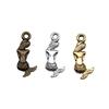 Mermaid Skeleton Charms Gothic Alloy Pendants For Halloween DIY Jewelry Accessories