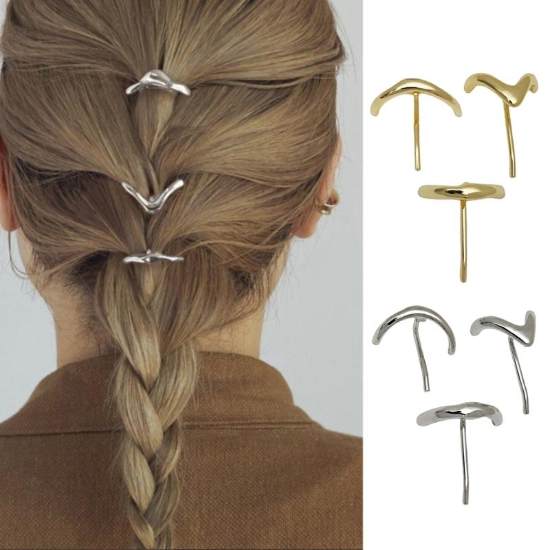 Elegant Alloy Hair Claw Clip Hairpins Delicate Hair Pin Hair Accessory Hair Clamps for Versatile Hair Styling Options