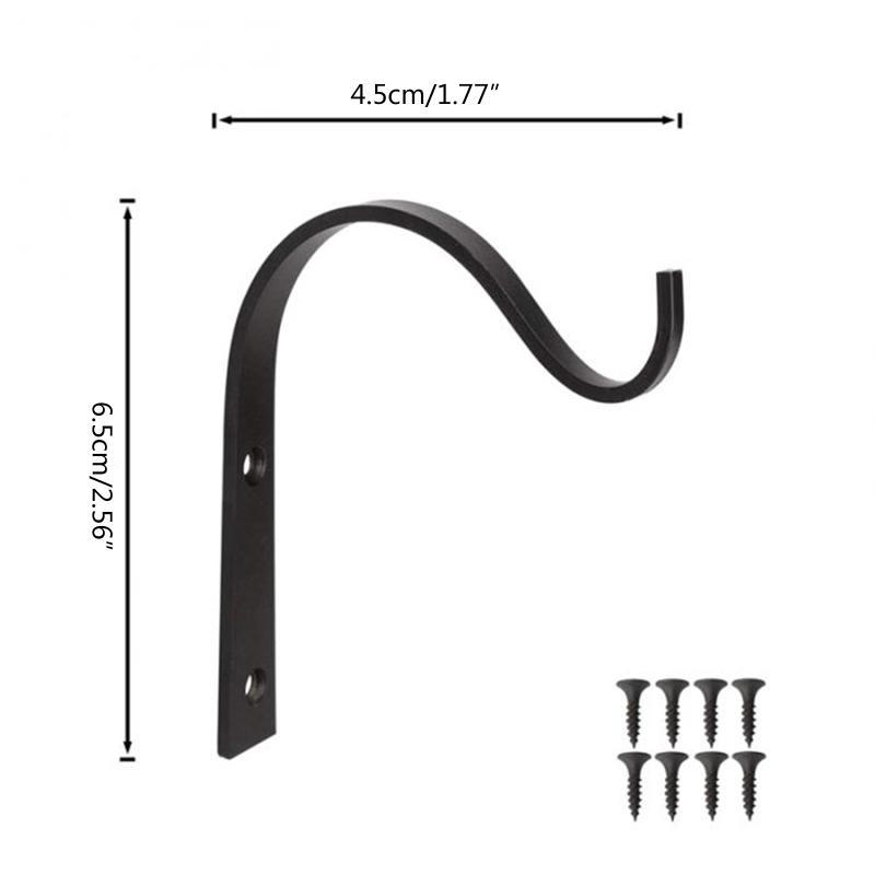  10 Pcs Crochet Iron Hanger Wall Hooks for Hanging Lantern Planter Coat Hook