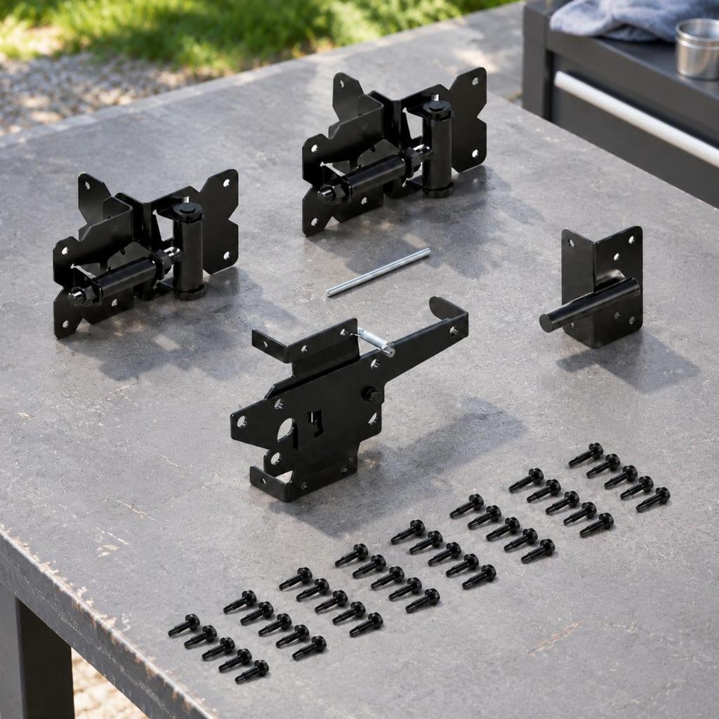 Gate Hardware Powder-Coated for Residential Fencing, Fence Installers