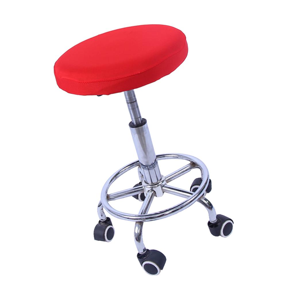 Stretchable Bar Stool Slip Cover Round Seat Cushion Chair Protector for Home Bar Restaurant Decor