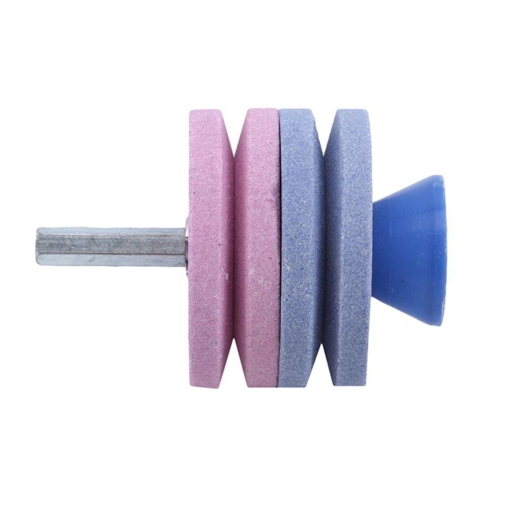 Double-layer Mower Edge Sharpener Brown Corundum Grinding Wheel New Edge Whetstone  Rotary Tiller