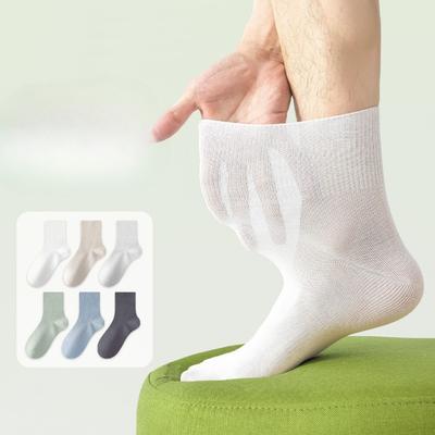 Herren Sommer Dünne 10A Antibakteriell Geruchshemmend Atmungsaktiv Schweißabsorbierend Nahtlos Sport Locker Tube Socken