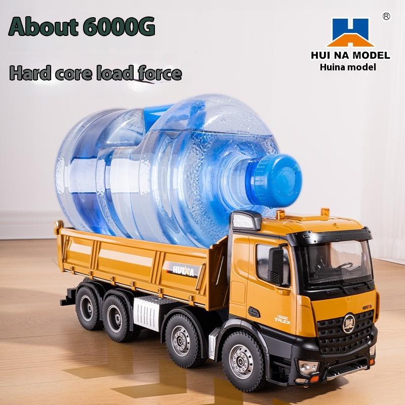 Huina 536 NEW Model R/C Dump Truck Loading Car Remote Controlled Car Construction Engineering Truck 1/14 Scale Rc Vehicle Toys