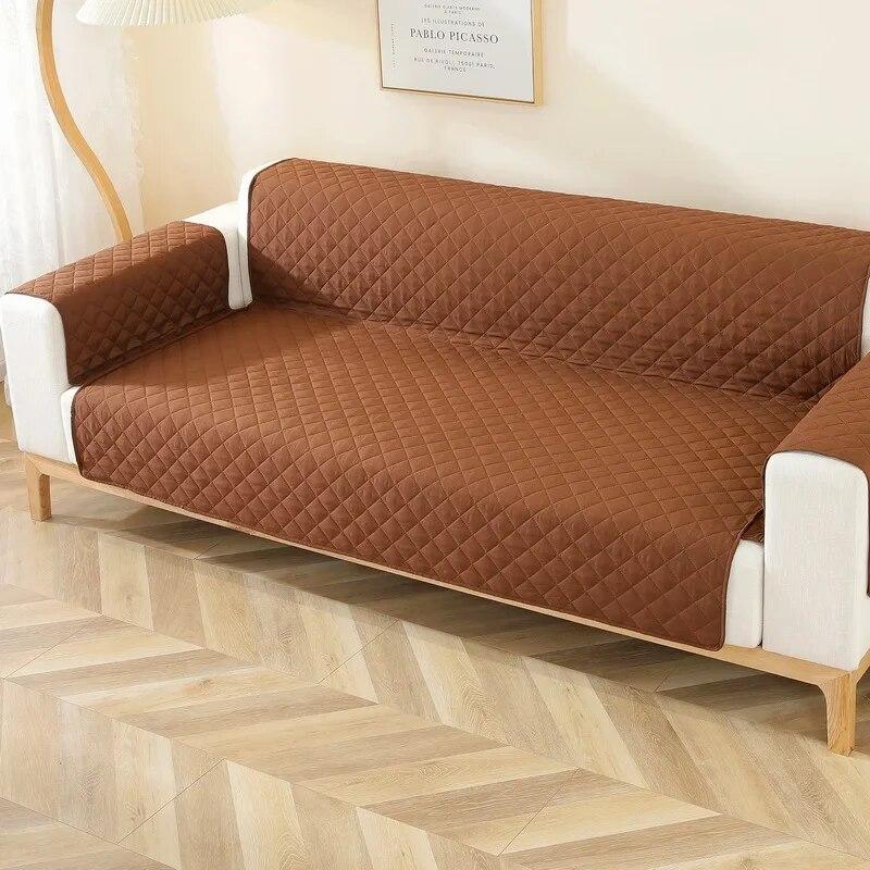 

1, 2, 3, 4-местный чехол для дивана, чехлы для дивана, водоотталкивающий двухсторонний коврик для дивана для собак, защита для мебели в гостиной 1 Seat (55x196cm)