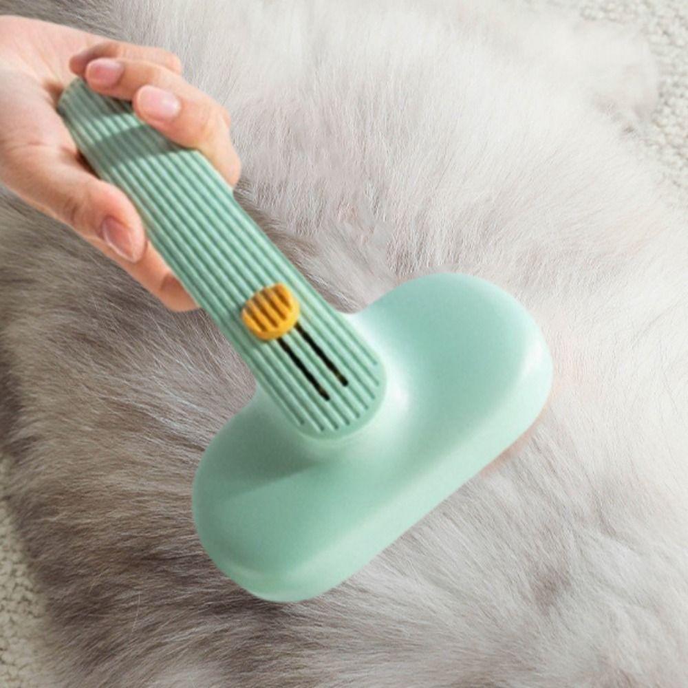Self-Cleaning Pet Needle Comb Stainless Steel Dog Hair Remover Pet Massage Comb Bath