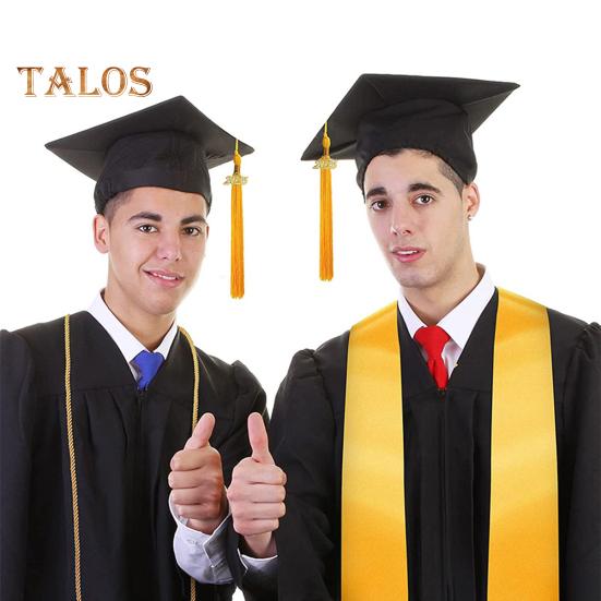 1 Set Academic Uniform Includes Hat Shawl Honour Rope V-Neck Bat-Sleeved Robe 2025 Graduation Cap And Gown Set for Memorable Graduation Events