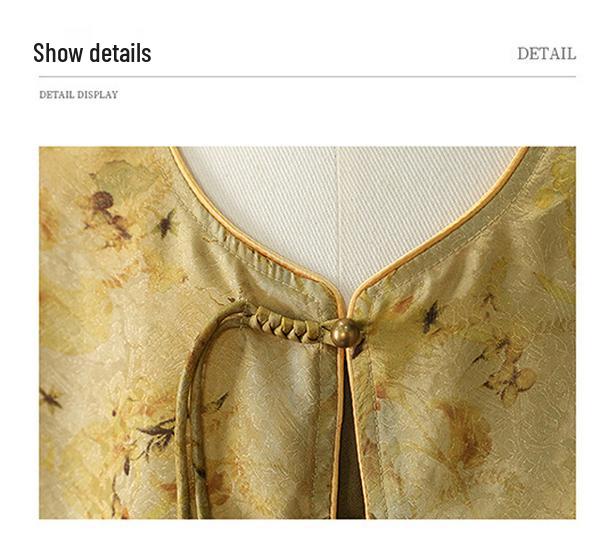 2026 Summer Chinese-Style Round Neck Shirt for Elderly Women