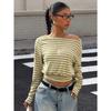 JPNTKY Women's Fashion Casual Long Sleeve O-Neck Blouses & Shirts