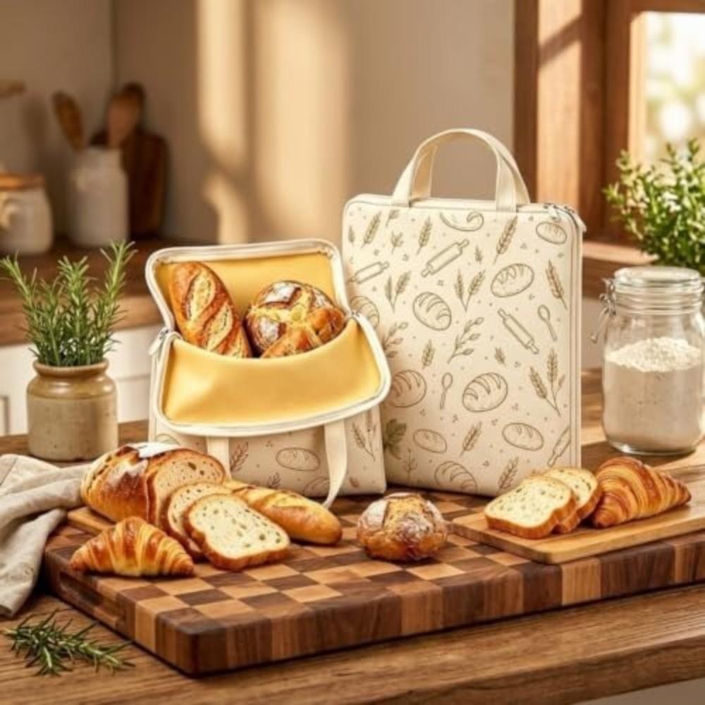 Beeswax Bread Storage Bag Reusable Toast Storage Bag Food Storage Bag Baguette Toast Storage