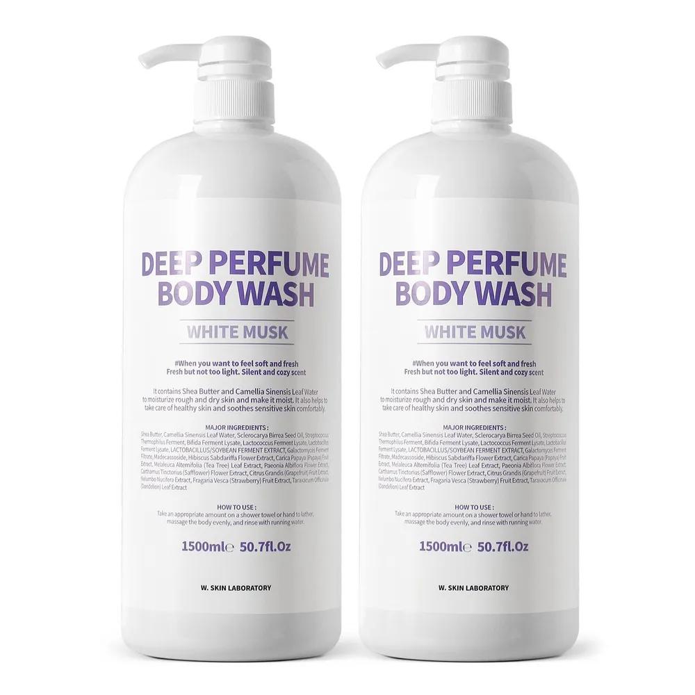 

(1+1) Deep Perfume Large Size Body Wash White Musk Scent 1500ml