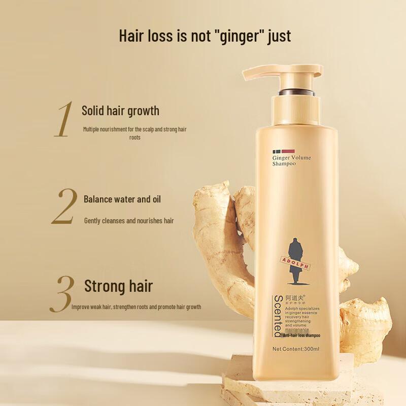 Adoufu Ginger Anti-Hair Loss & Growth Shampoo 300ml