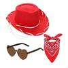 Cowboy Costume Accessories Set Novelty Western for Partygoers, Adults, Halloween, Photo