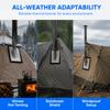Double Layer Tent Stove Jack Fiberglass Heat-insulating Pad Chimney Connector  Hot Tenting