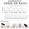 Plastic Halloween Press On Nails Glittering Bat Ghosty Design Long Lasting Nail Art Stickers For Parties And Daily Use
