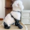 Breathable Dog Suspender Boots Waterproof Pets Paws Protector Anti-Slip Dog Shoes  Rain Day
