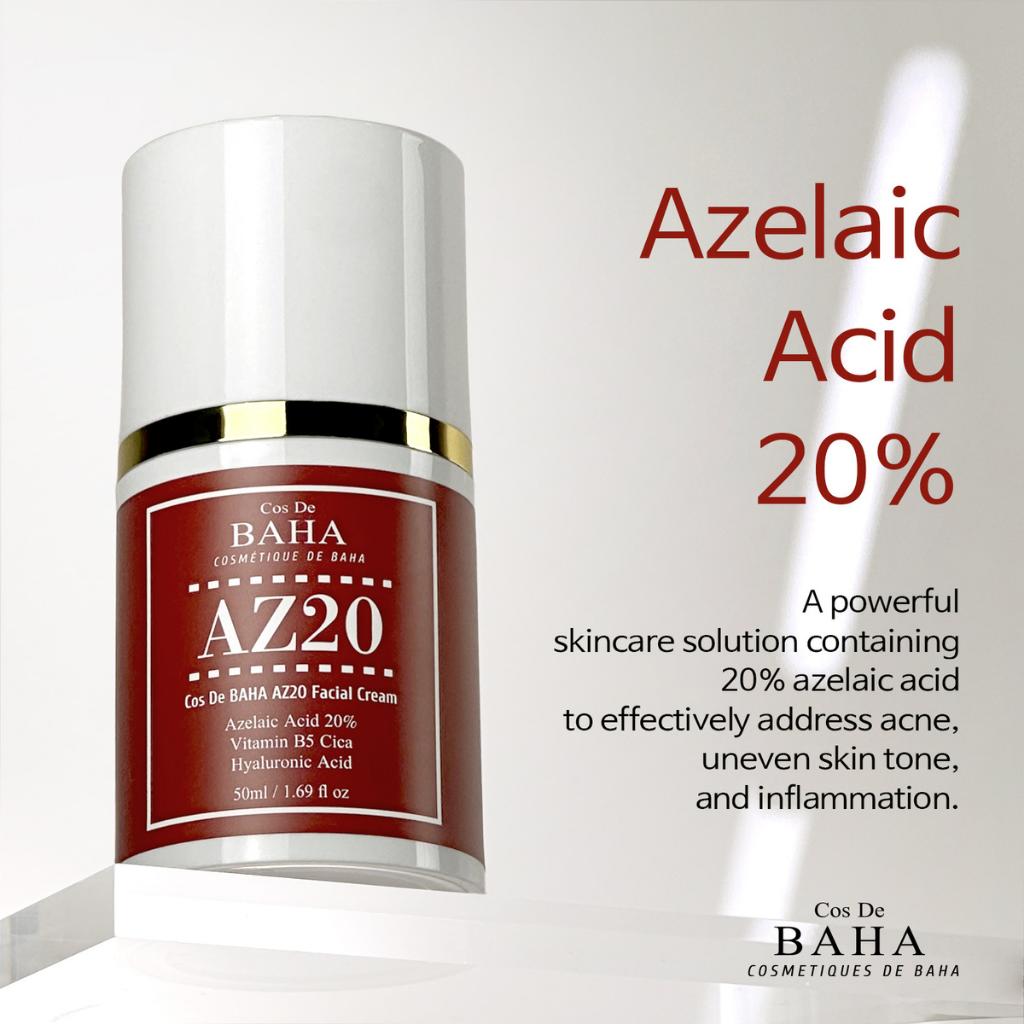Cos De BAHA - Azelaic Acid 20% Facial Cream 50ml (AZ20)