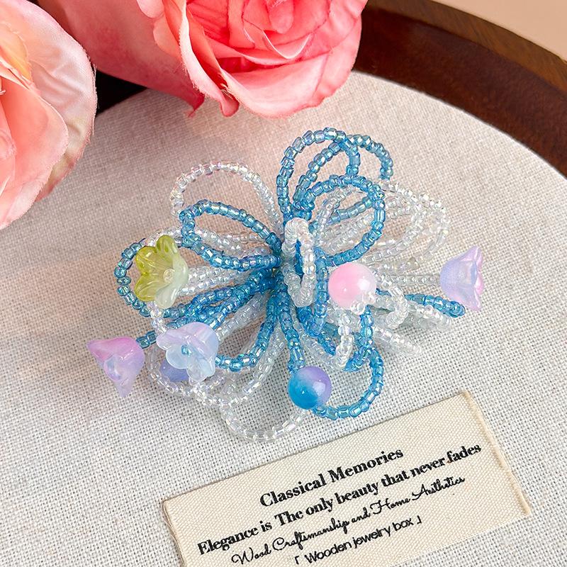 Shoe Decorations Imitation Pearl Colorful Flower Handmade DIY Beaded Shoe Buckle Shoes Decorative Accessories 2026 Fashion New