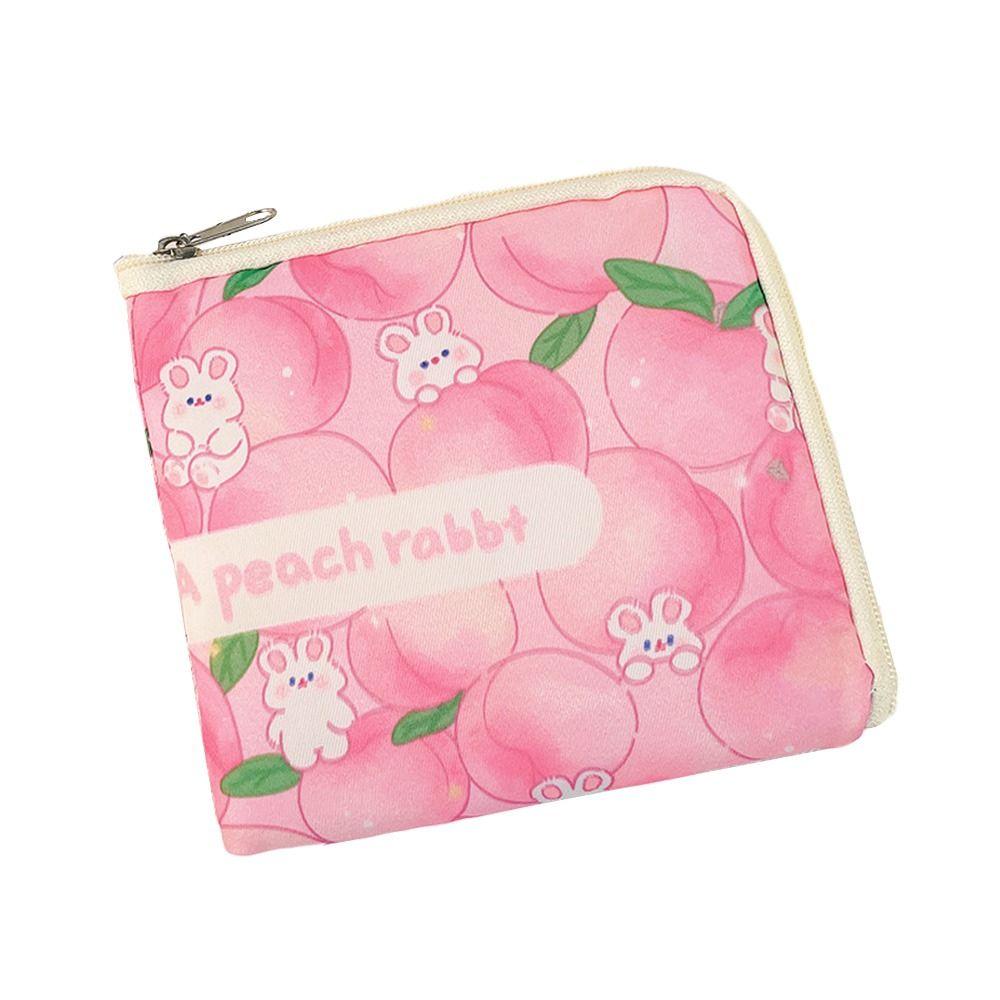 Multicolor Sanitary Napkin Storage Bag Oxford Cartoon Animal Coin Purse Large Capacity Travel Supplies Card Organizer Bag