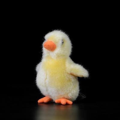 Schattige gele kip pluche pop simulatie gele kip pluche speelgoed boerderijdieren pluche speelgoed
