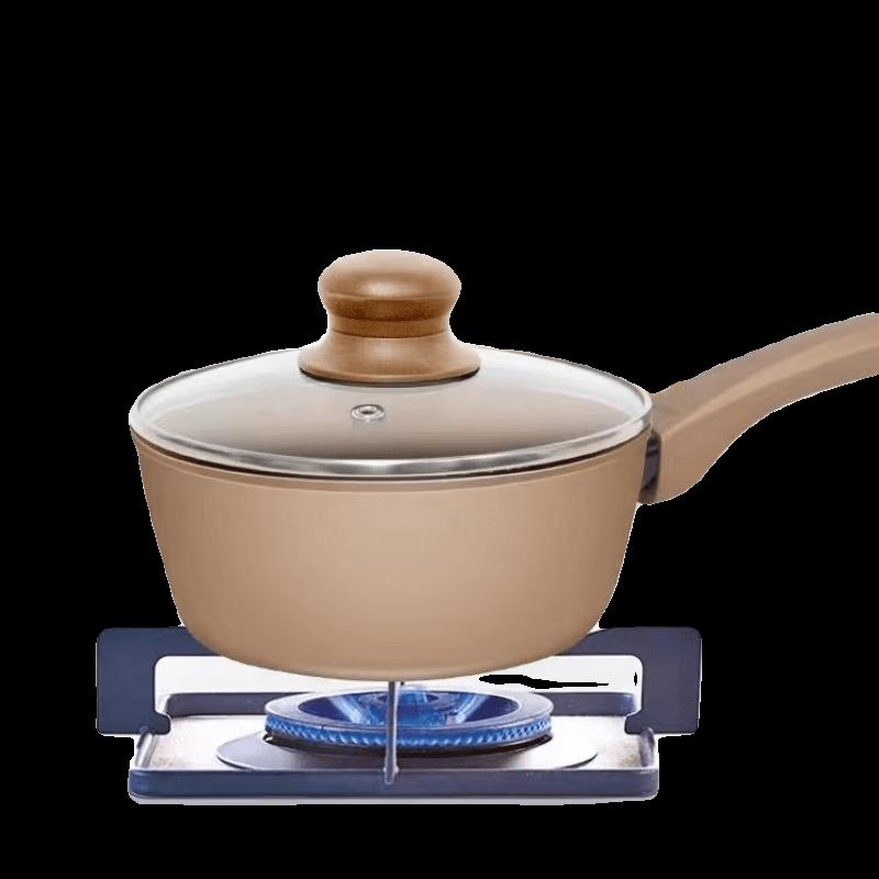 VISIONS Corning Caramel Series 24cm Single Handle Wok with Lid