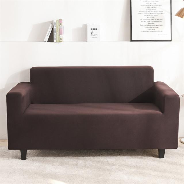 Seater Stretch spandex diivanikate Elastsed diivanikatted elutoa jaoks ühevärvilised pestavad diivanirätikud diivanikatted