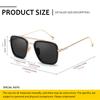 Retro Square Sunglasses for Men and Fashion Fine Metal Frame Trend Sunglasses [SHEEN KELLY] Women,