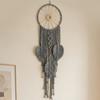 Large Boho Wall Hanging Leaves Tapestry Handmade Woven Tassels Leaf Wall Art for Bedroom Living Room Apartment Office Home Decor