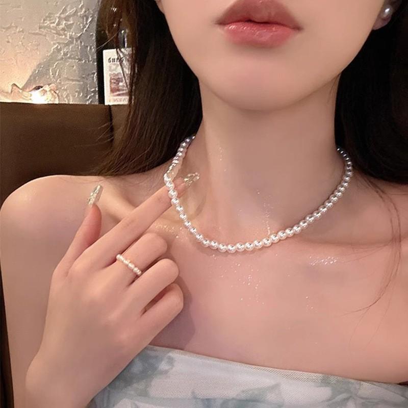 Summer Pearl Necklace Light Luxury Niche Love Clavicle Chain Fashion High-end Versatile Necklace