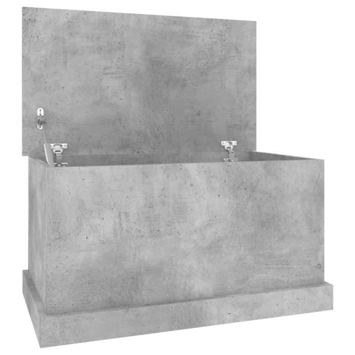 VidaXL Storage Box Concrete Grey 70x40x38 Cm Engineered Wood 816508