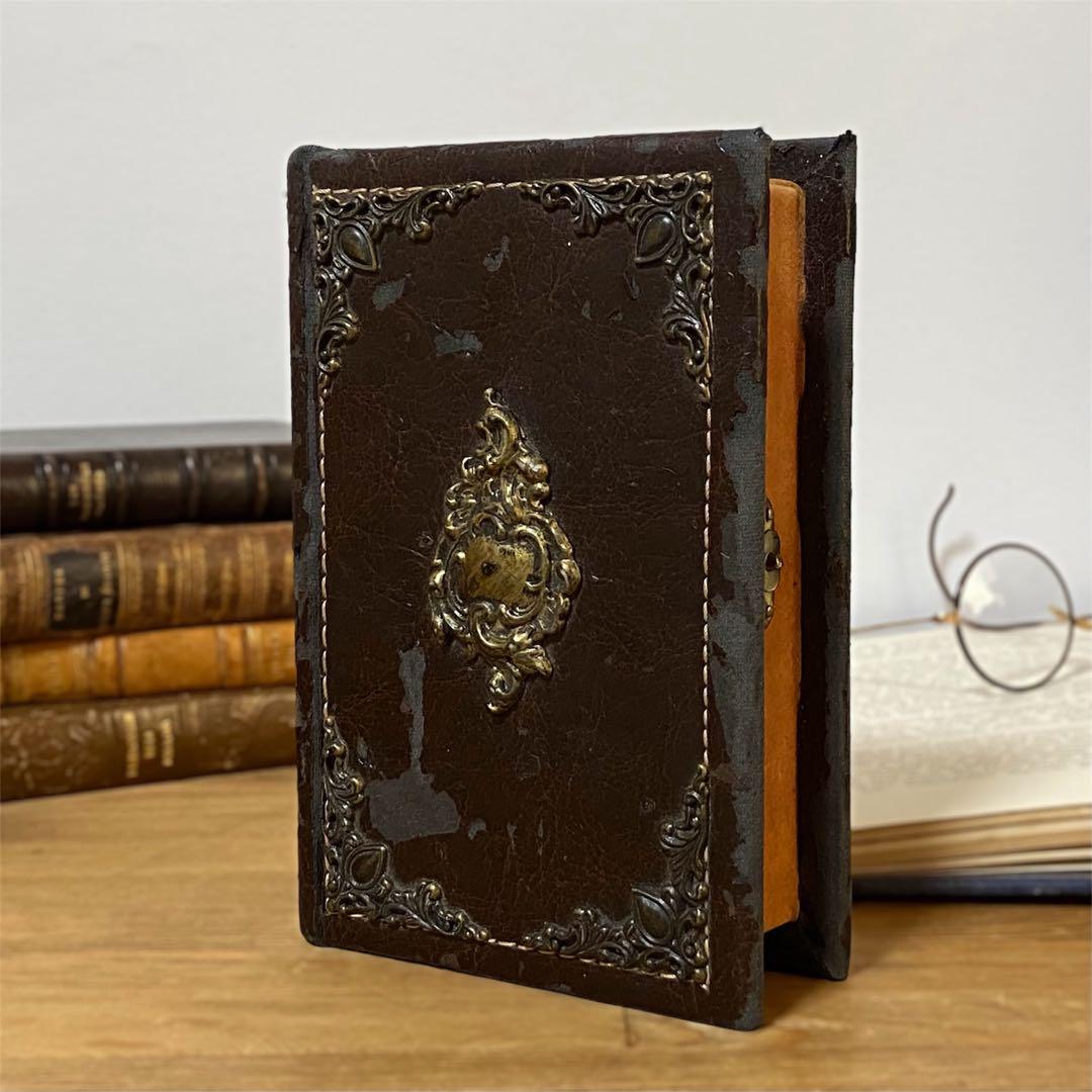 

[USED] Extremely rare French antique book, book-shaped box case