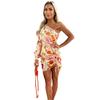 AX Paris Womens/Ladies Floral Ruched Side One Sleeve Mini Dress