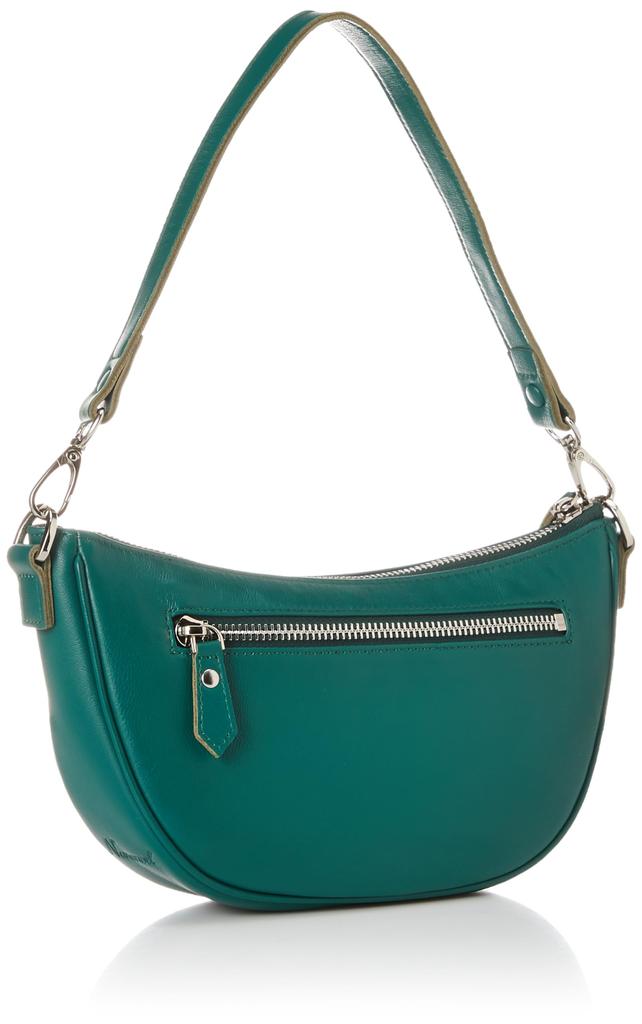 Shoulder Bag Terry Lightweight Sheep Half Moon Mini Shoulder Bag for Women 2353311102 Green [Nana Noel] 2-Way (360)