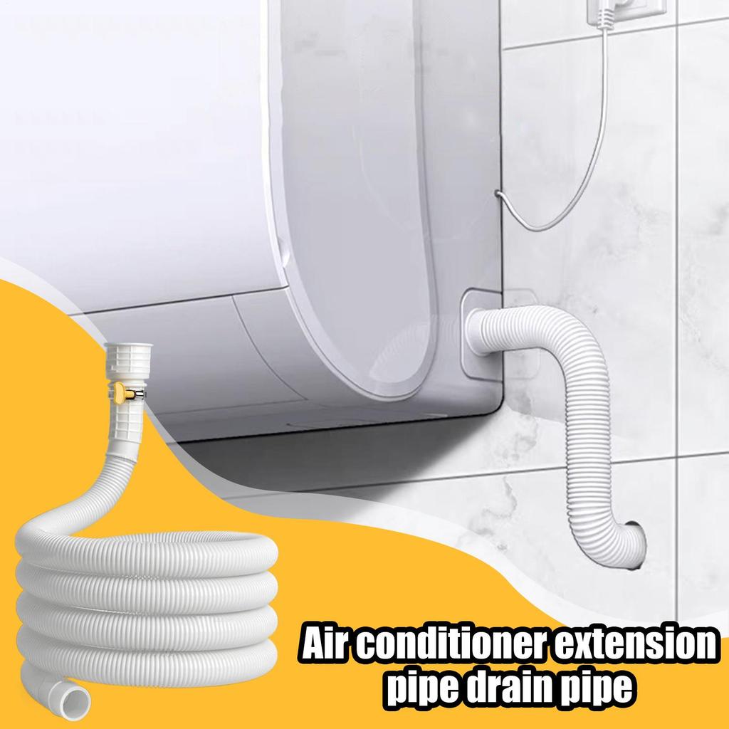 Flexible AC Water Drain Hose Dehumidifier Exhaust Tube with Cuttable Rubber Joint Clip Air Conditioner Drain Pipe/Water Hose